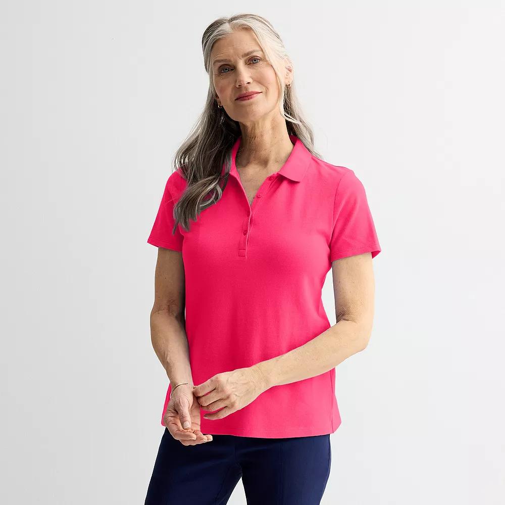 Women's Croft & Barrow® Essential Polo,  Product Image