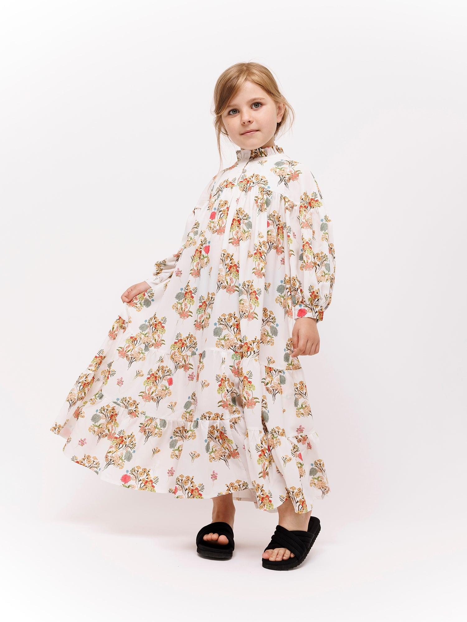 Christina Rohde Renoir Patterned Tiered  Dress Product Image