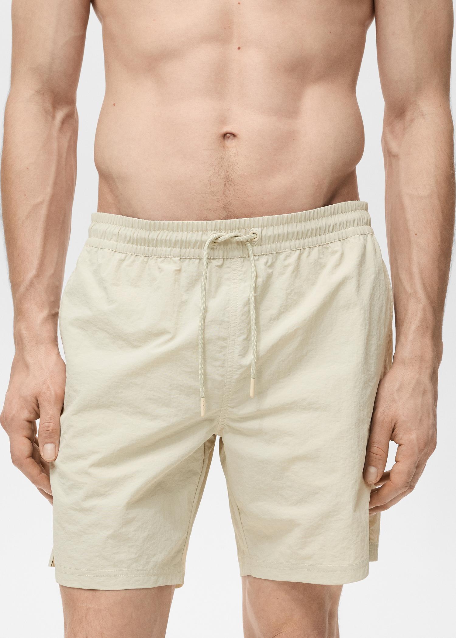 Basic drawstring swimsuit - Men | MANGO USA Product Image
