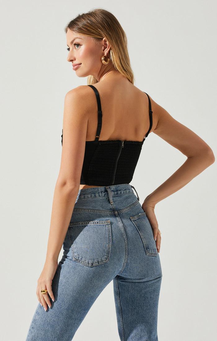 FINAL SALE ASTR the Label | Janet Top | Black Product Image