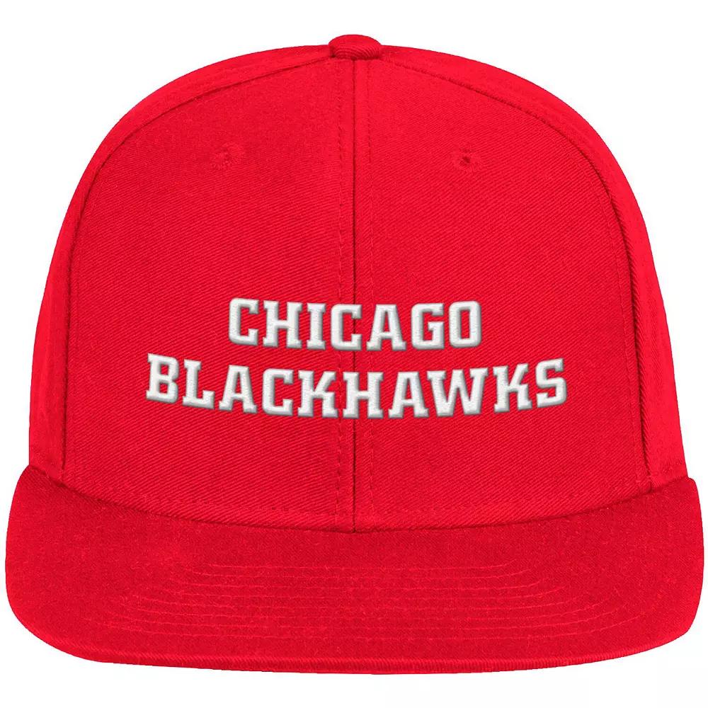 Men's adidas Red Chicago Blackhawks Snapback Hat Product Image