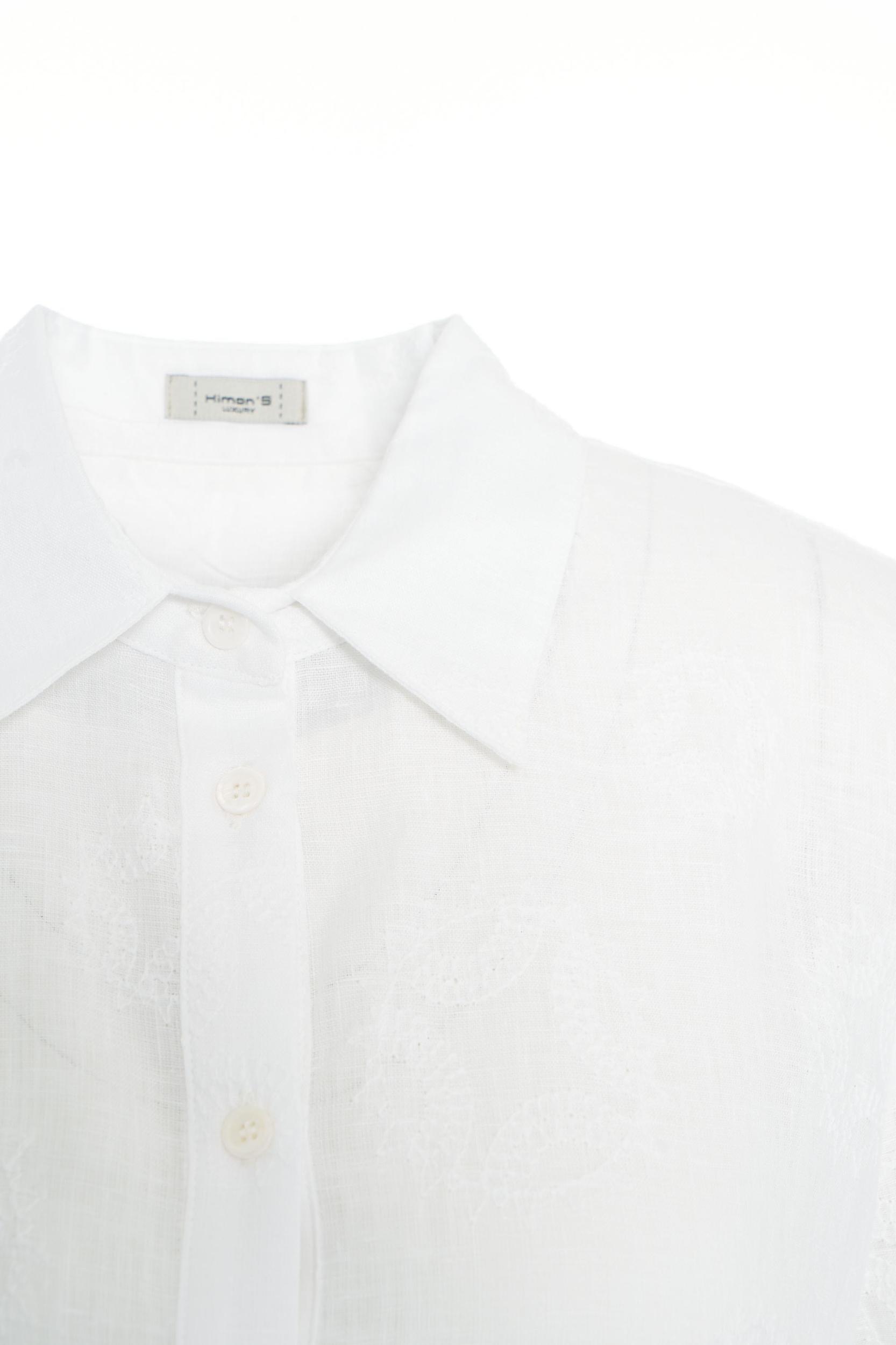 Linen dress with embroideries Product Image