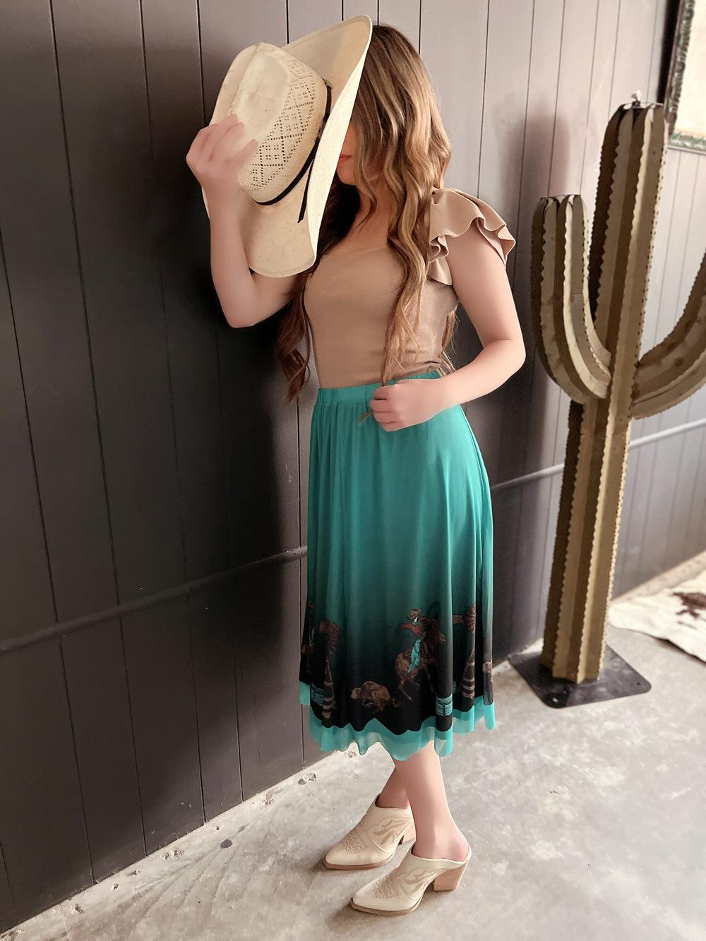 Miim Bree Ivory Western Style Boot Stitch Mule Product Image