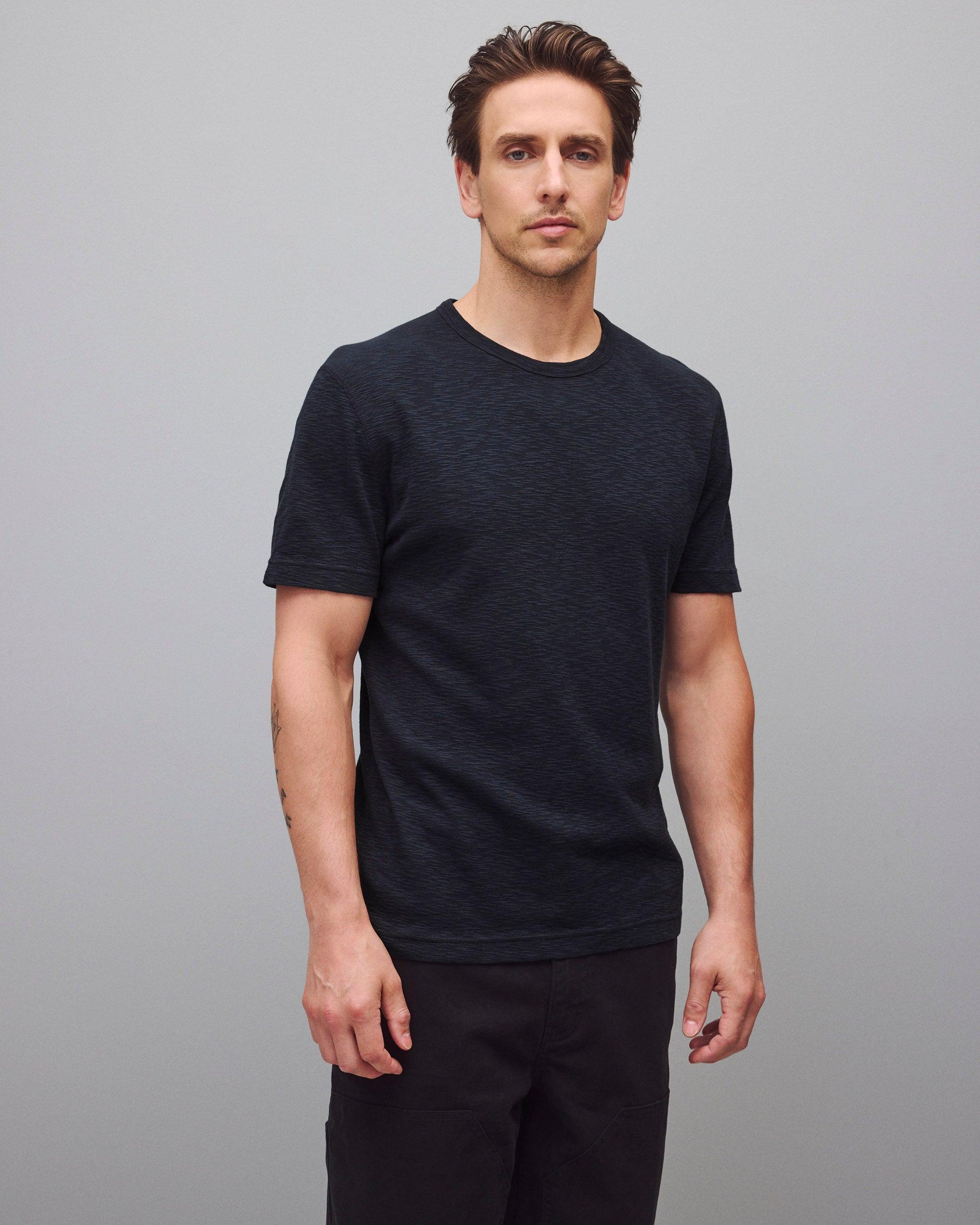 1x1 Slub Slim T-Shirt Male Product Image
