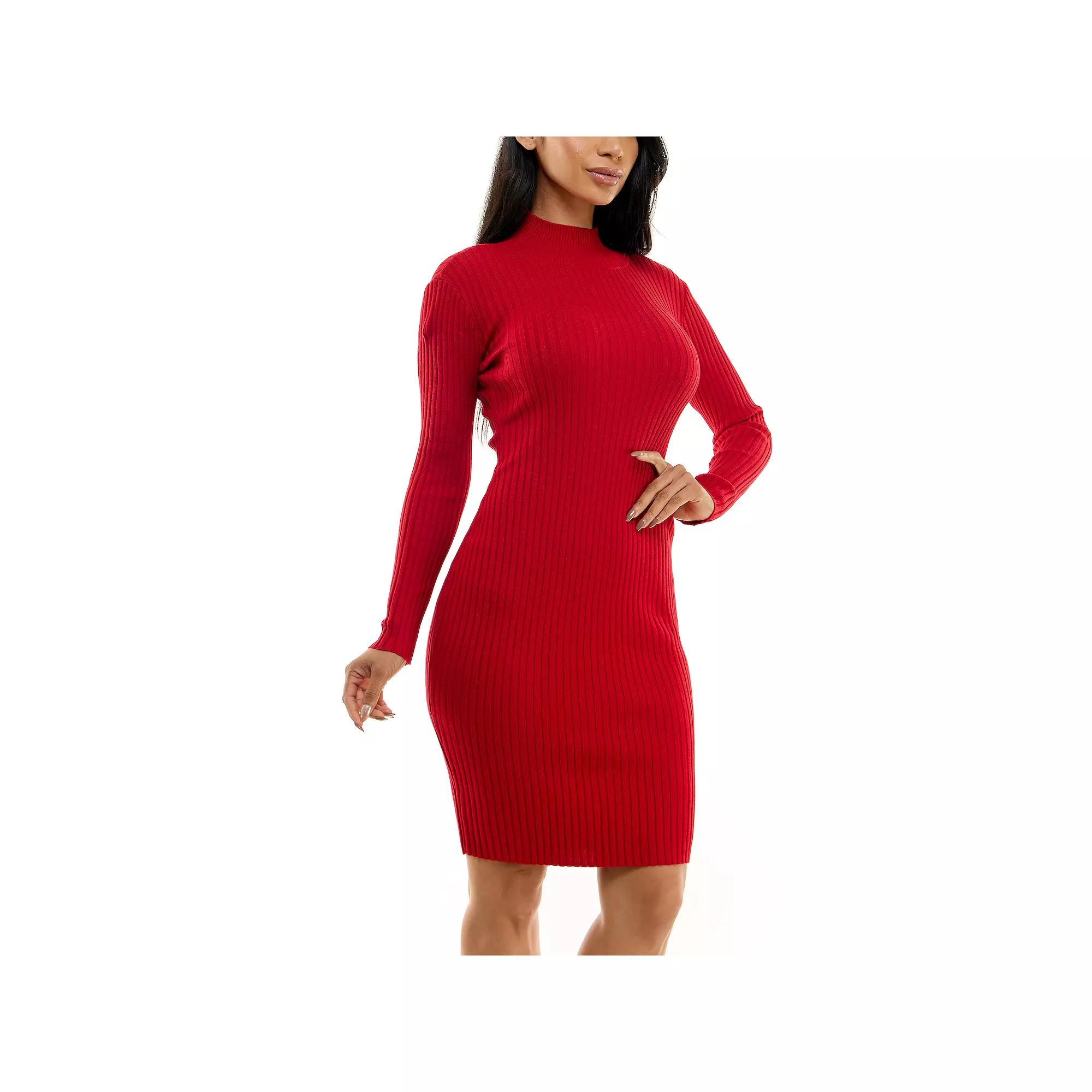 Women's Nina Leonard Striped Sweater Dress,  Product Image