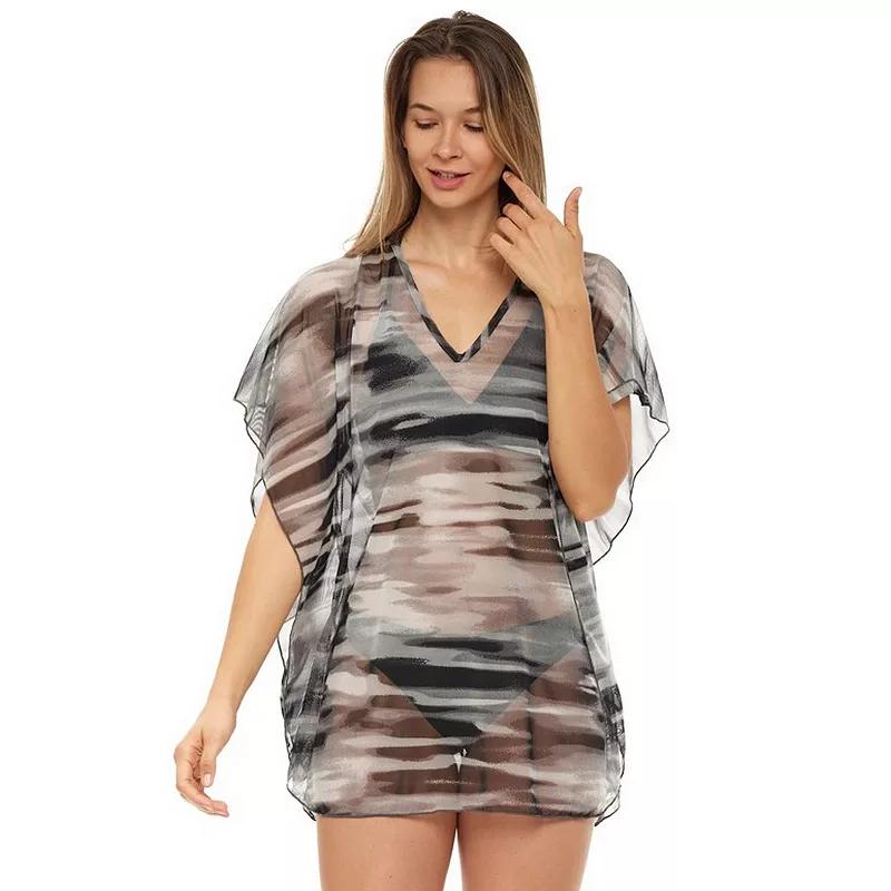 Women's Jordan Taylor Printed Mesh Kaftan Swim Cover-Up,  Product Image