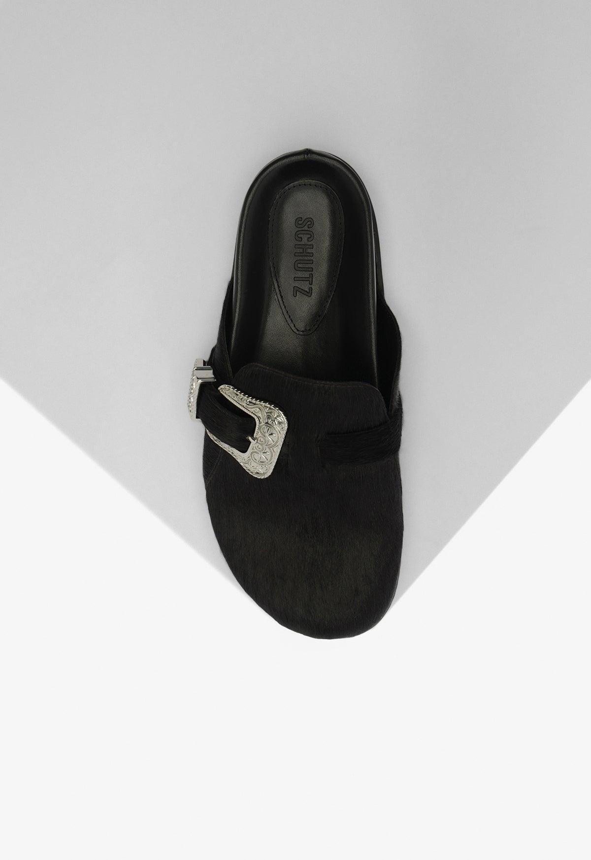 Grace Calf Hair Clog Female Product Image