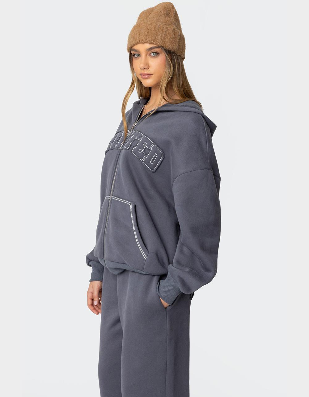 EDIKTED Forever Edikted Oversized Hoodie - GRAY Product Image