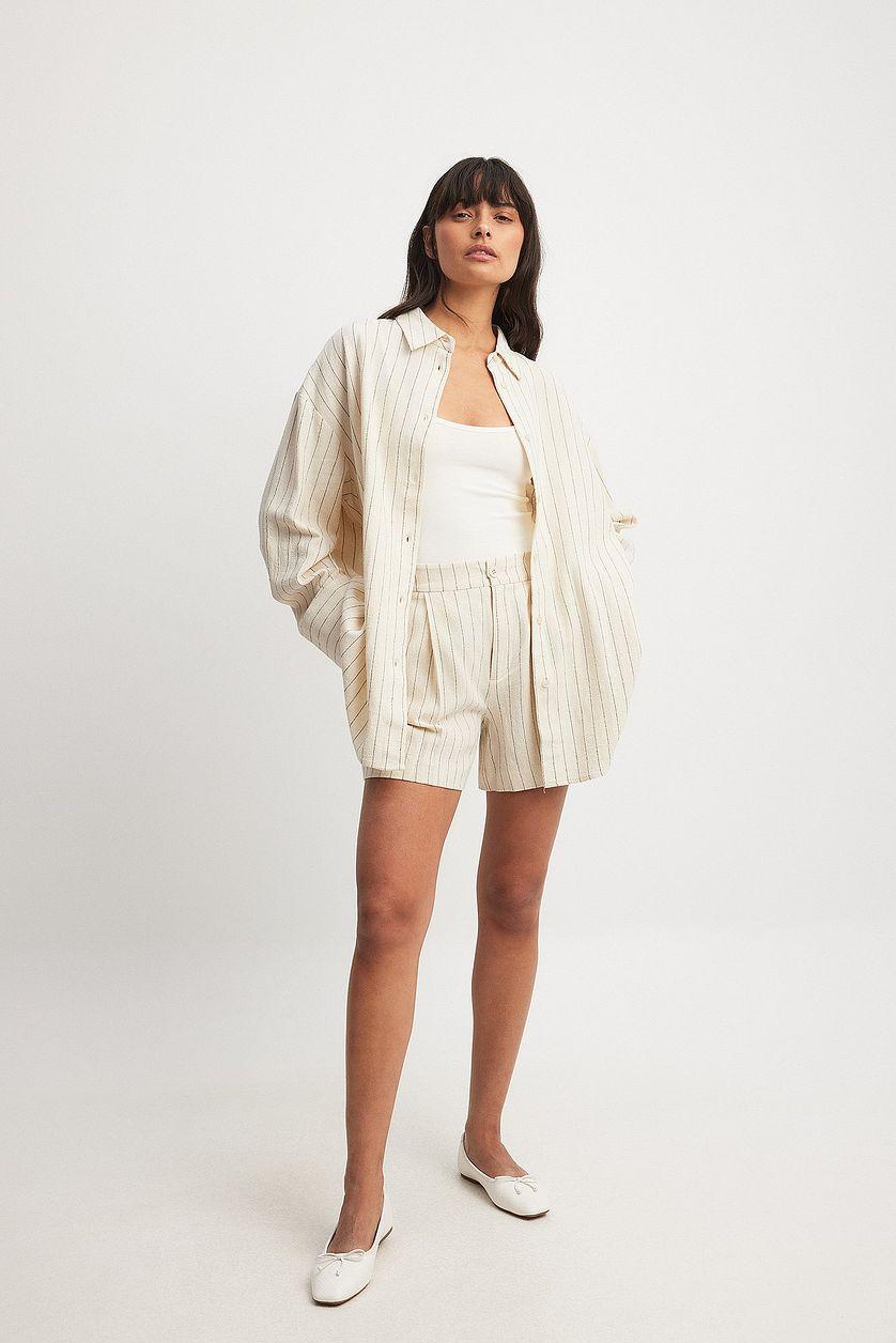 Oversized Linen Blend Shirt Product Image