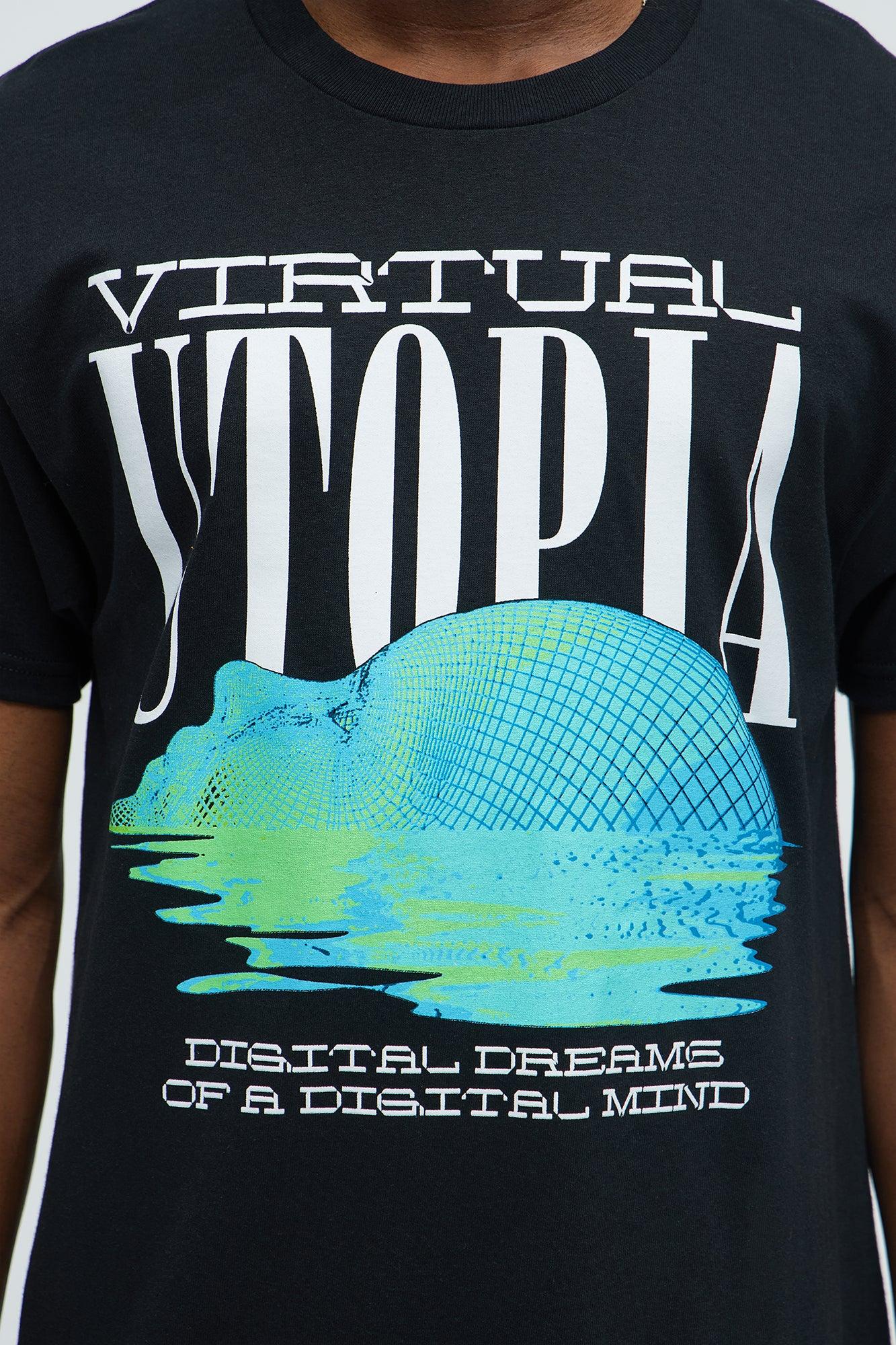 Virtual Utopia Short Sleeve Tee - Black Product Image