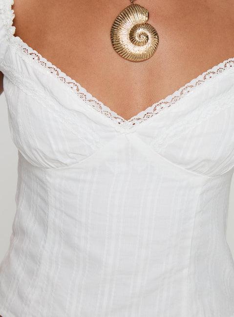 Fyrie Top White Product Image