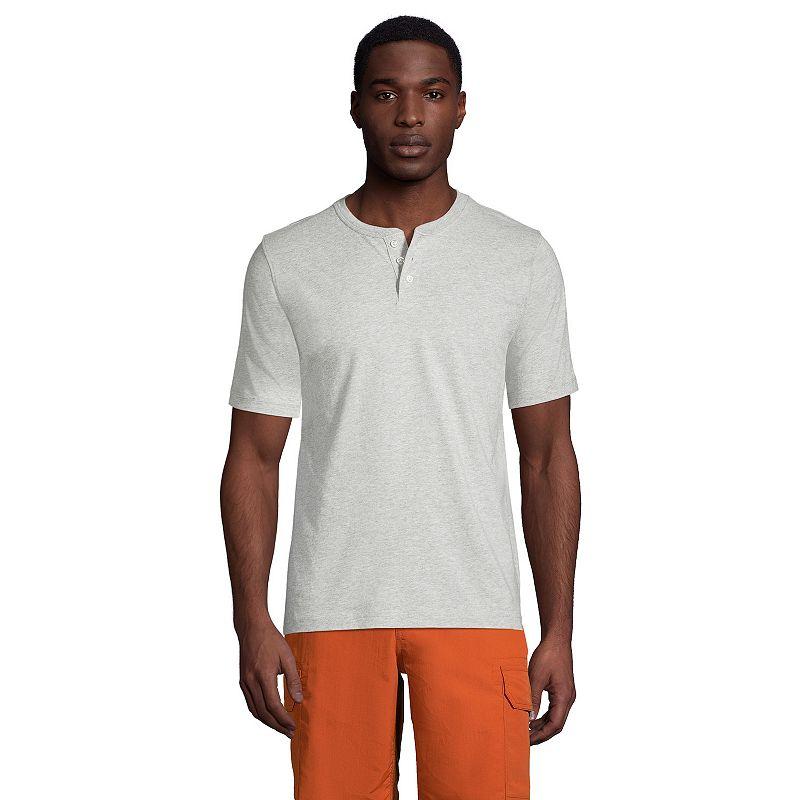 Men's Lands' End Classic-Fit Super-T Henley,  Product Image