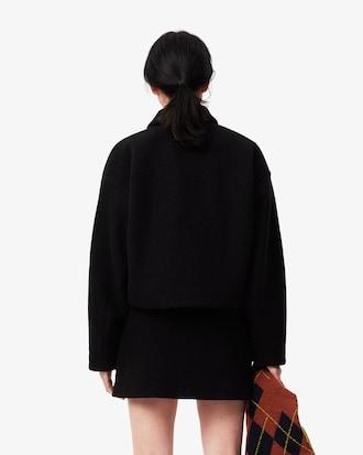 Cropped Oversized Pure Wool Jacket Product Image