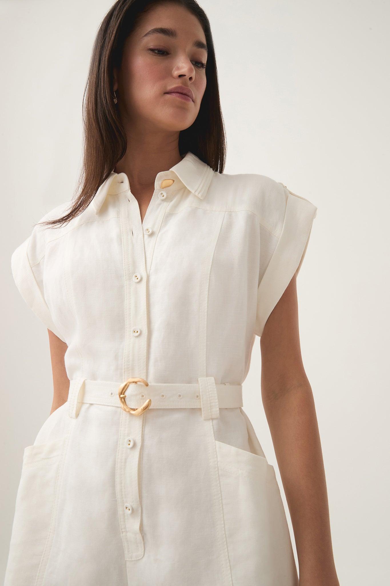 Calista Linen Playsuit Product Image
