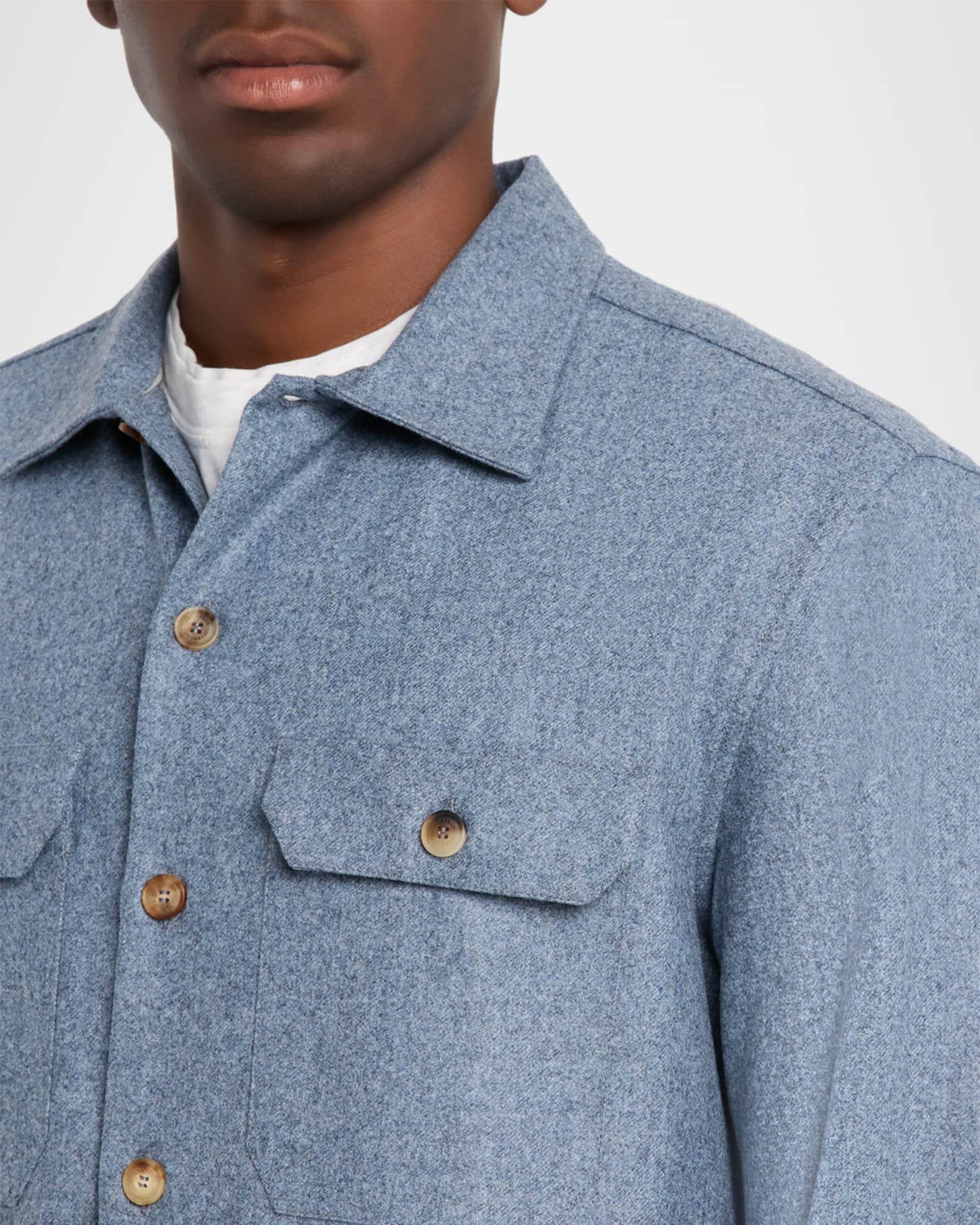 Men's Carded Flannel Overshirt Product Image