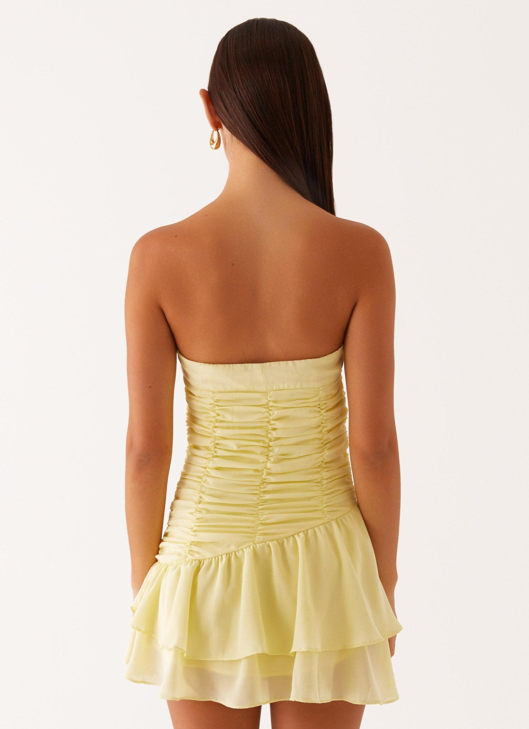 Viviana Mini Dress - Yellow Product Image
