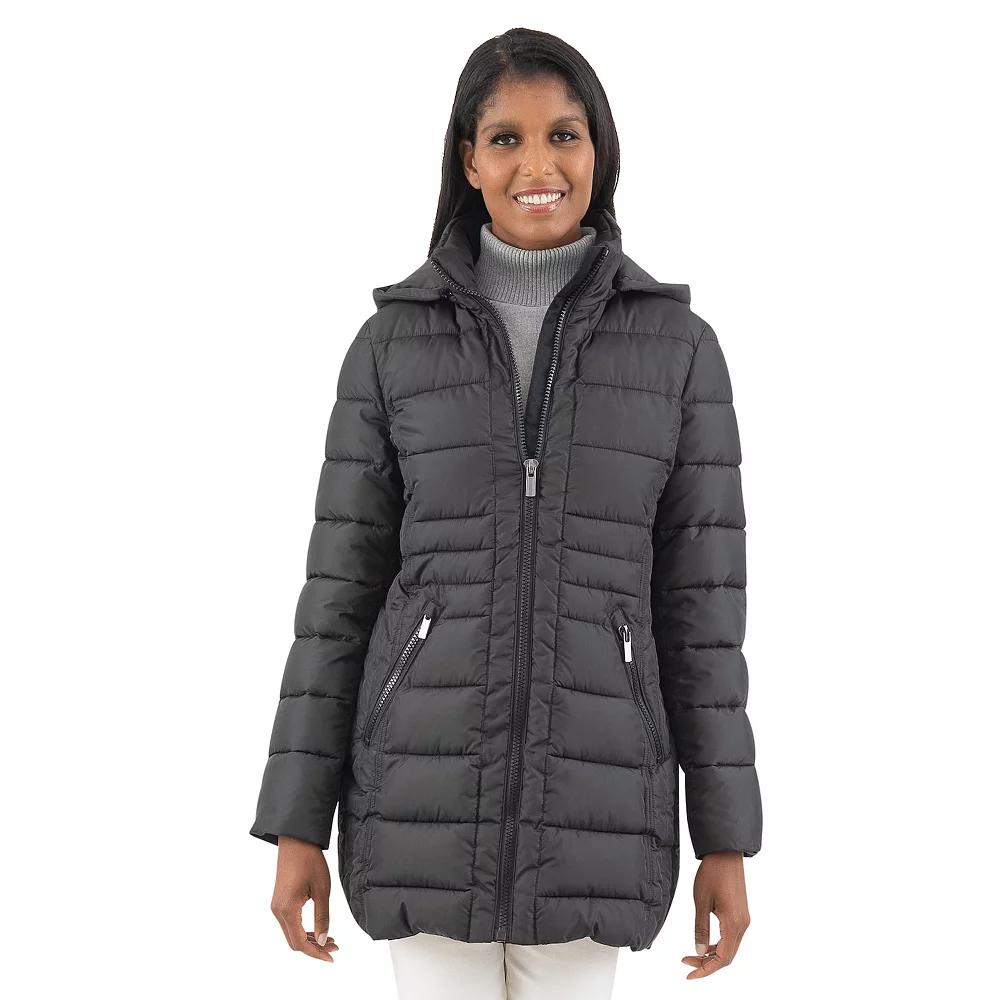 Women's Fleet Street Detachable Hooded Puffer Coat,  Product Image