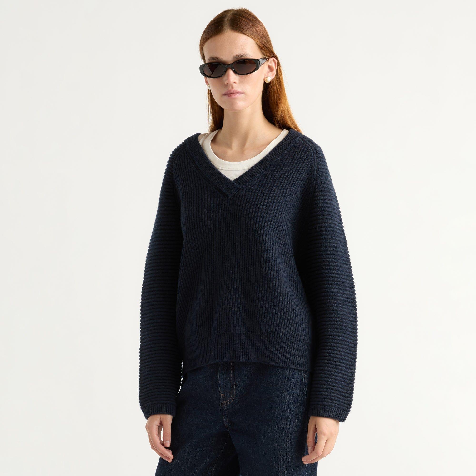 Malala Organic Cotton-Wool Ottoman Sweater Product Image