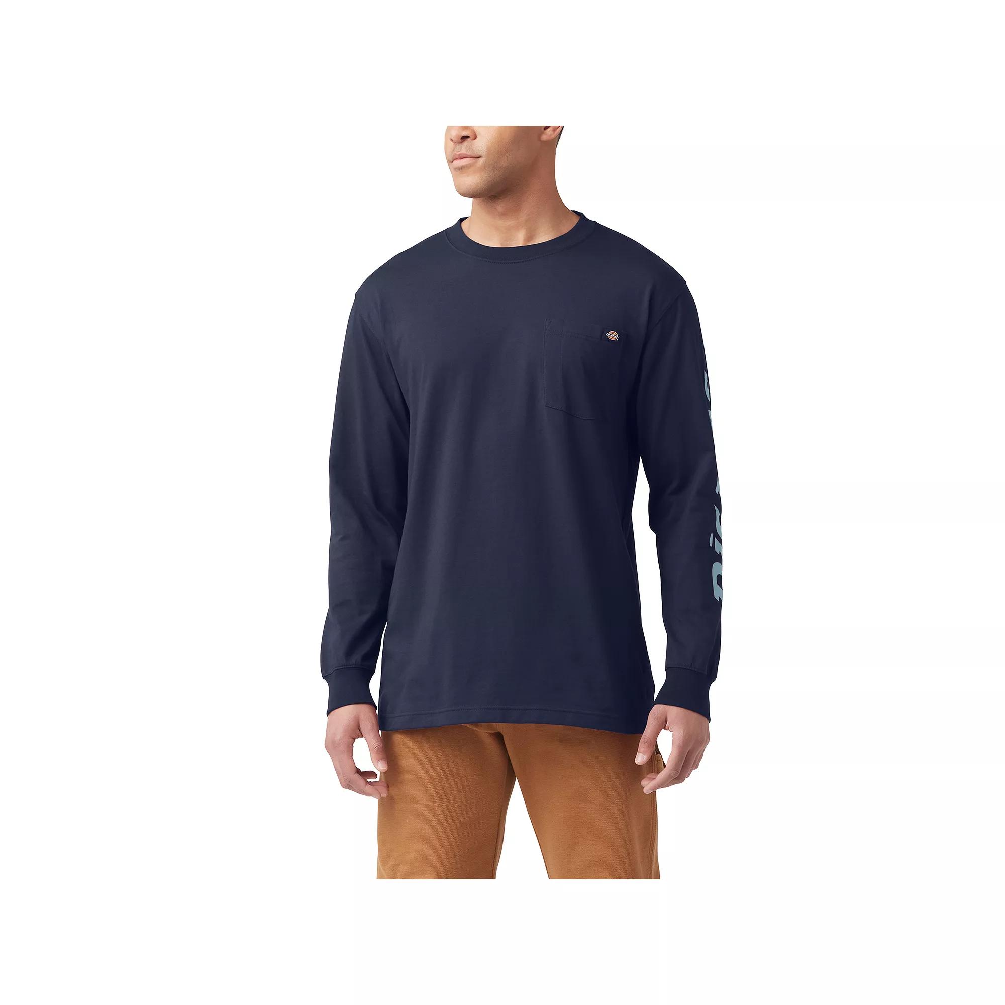 Men's Dickies Wordmark Graphic Long Sleeve Tee,  Product Image