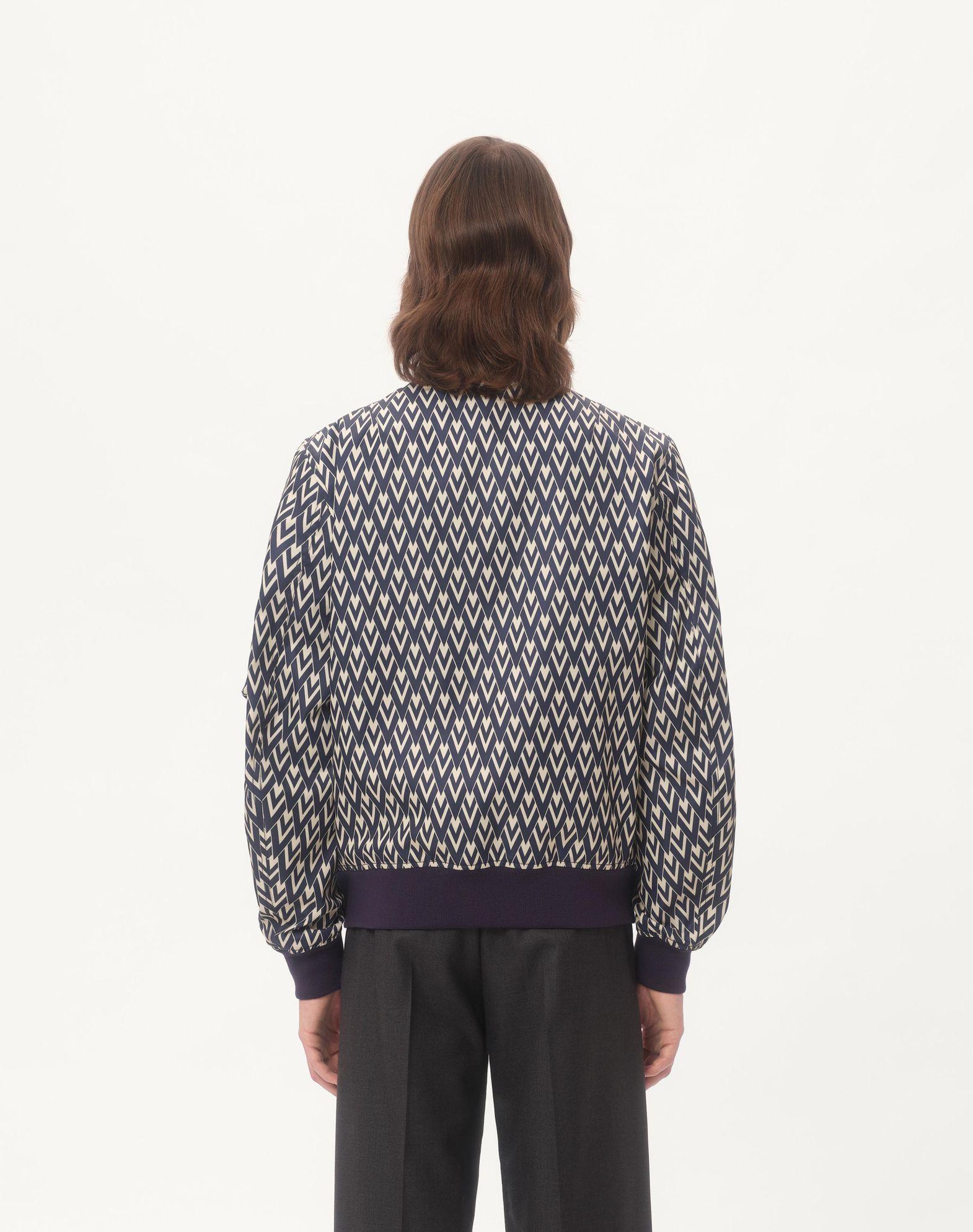 Nylon Bomber Jacket With Toute La V Print Product Image