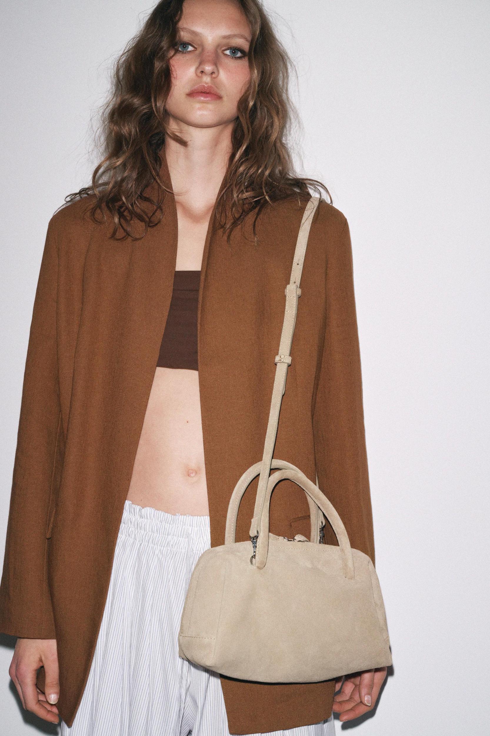 SPLIT LEATHER BOWLING BAG Product Image