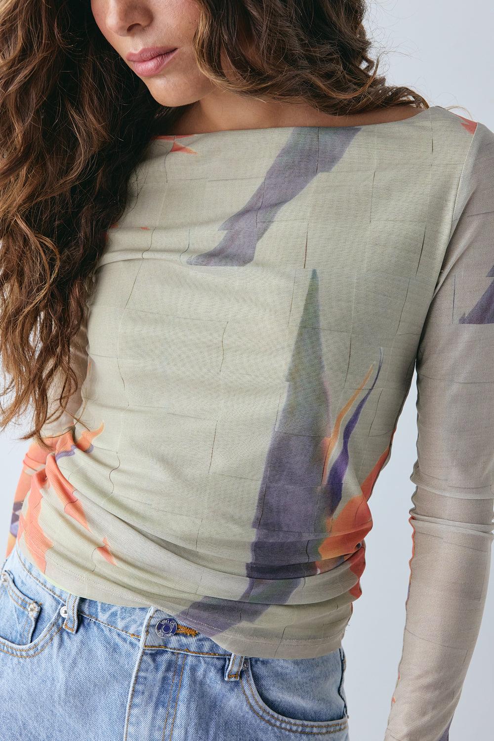 Lana Mesh Top Paradise Product Image