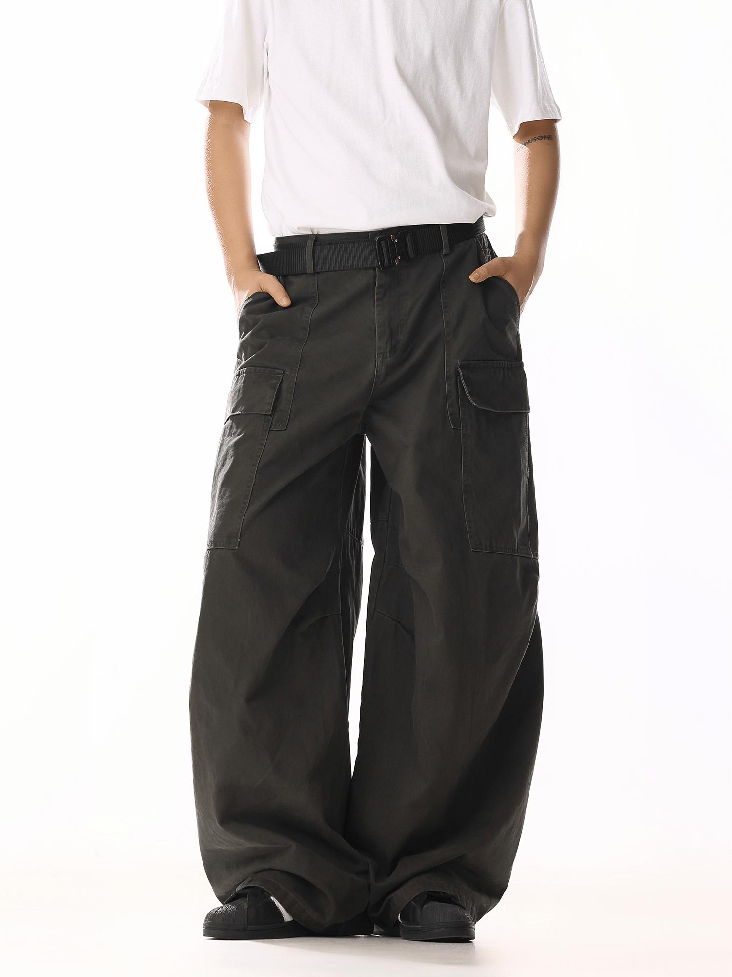RT No. 19816 ARMY GREEN CARGO BAGGY PANTS Product Image