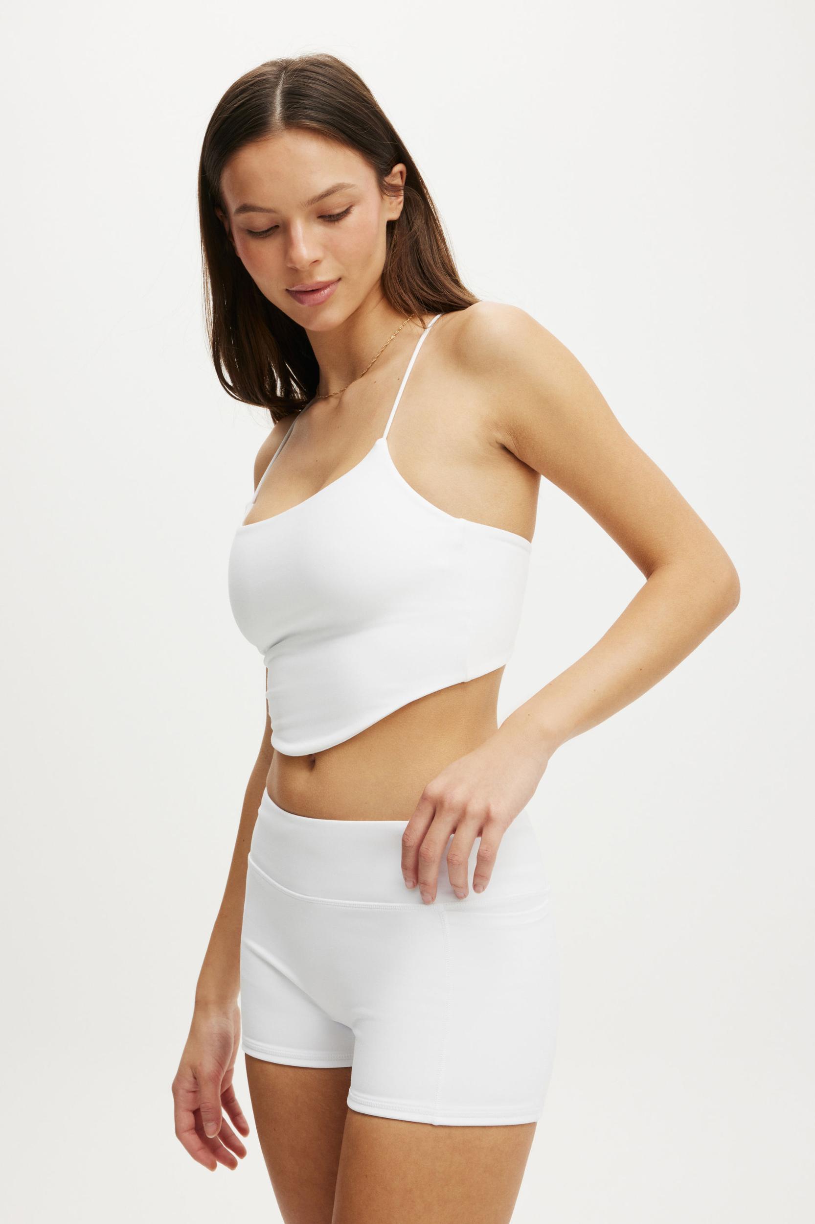 Curved Hem Cross Back Tank Product Image