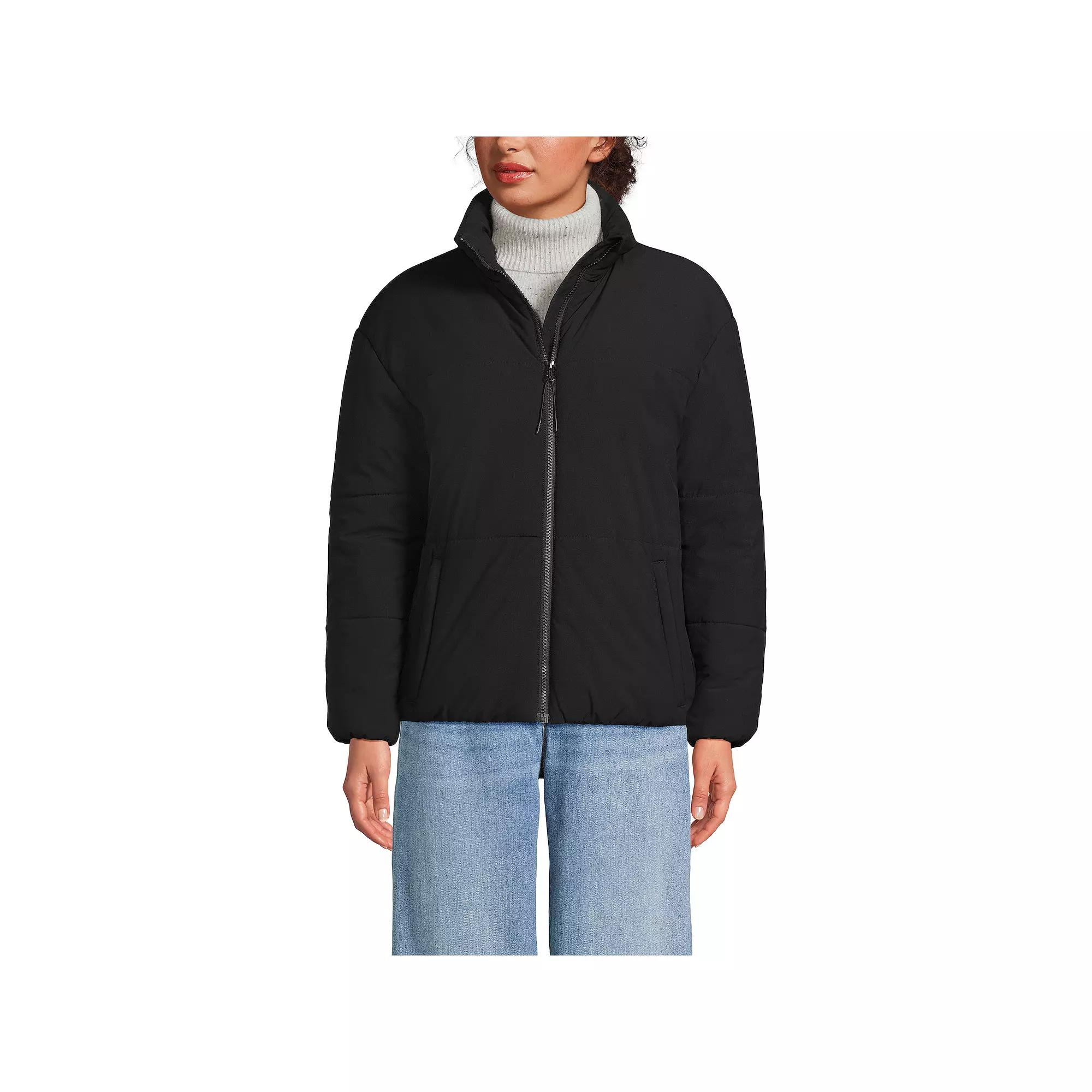 Women's Lands' End Insulated Mockneck Commuter Jacket,  Product Image