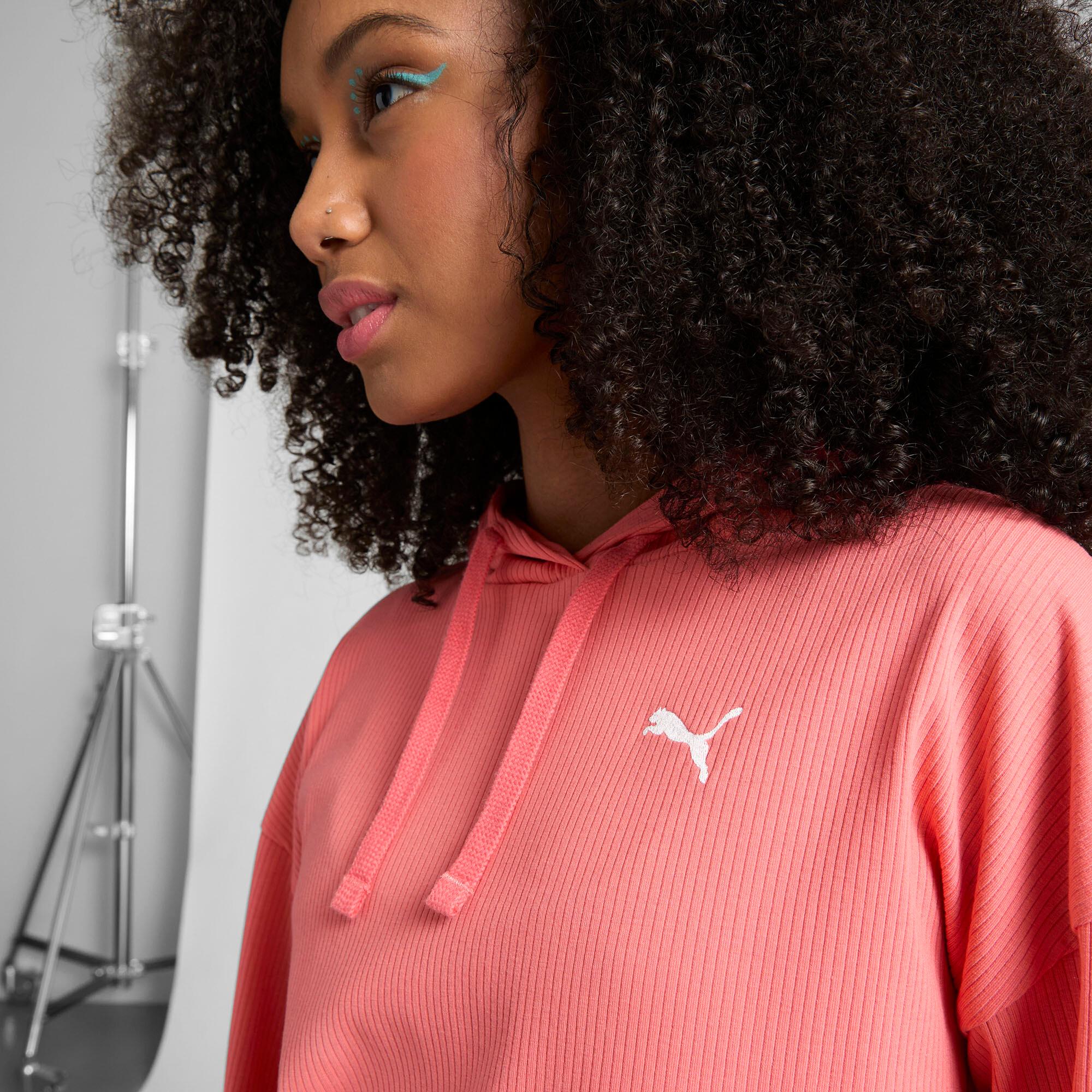 ESS ELEVATED Comfort Rib Hoodie Women Product Image