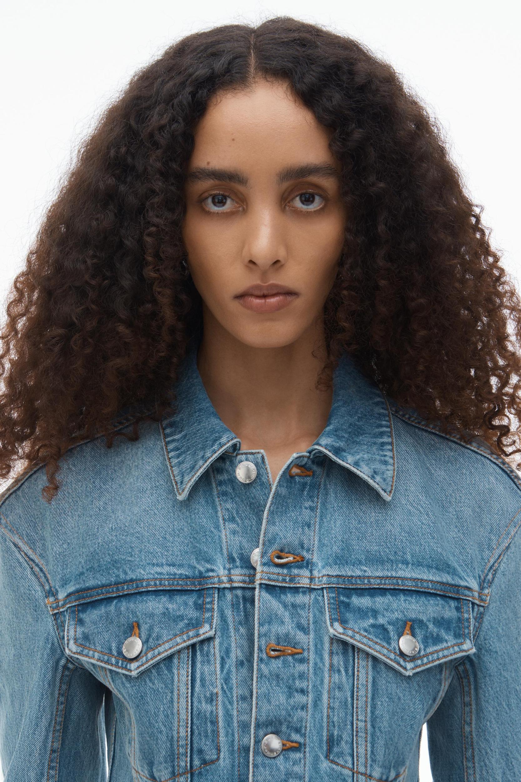 Denim Minidress In Cotton Product Image