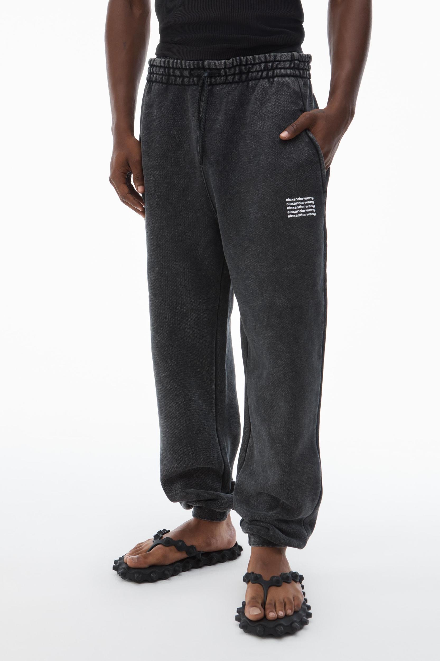 Unisex Sweatpant In Acid Wash Dense Fleece Product Image