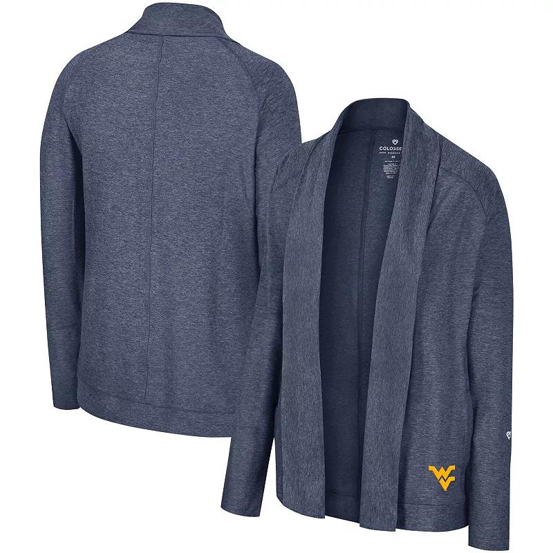 Women's Colosseum Navy West Virginia Mountaineers Morningside Cardigan Sweater, Size: Small, Blue Product Image