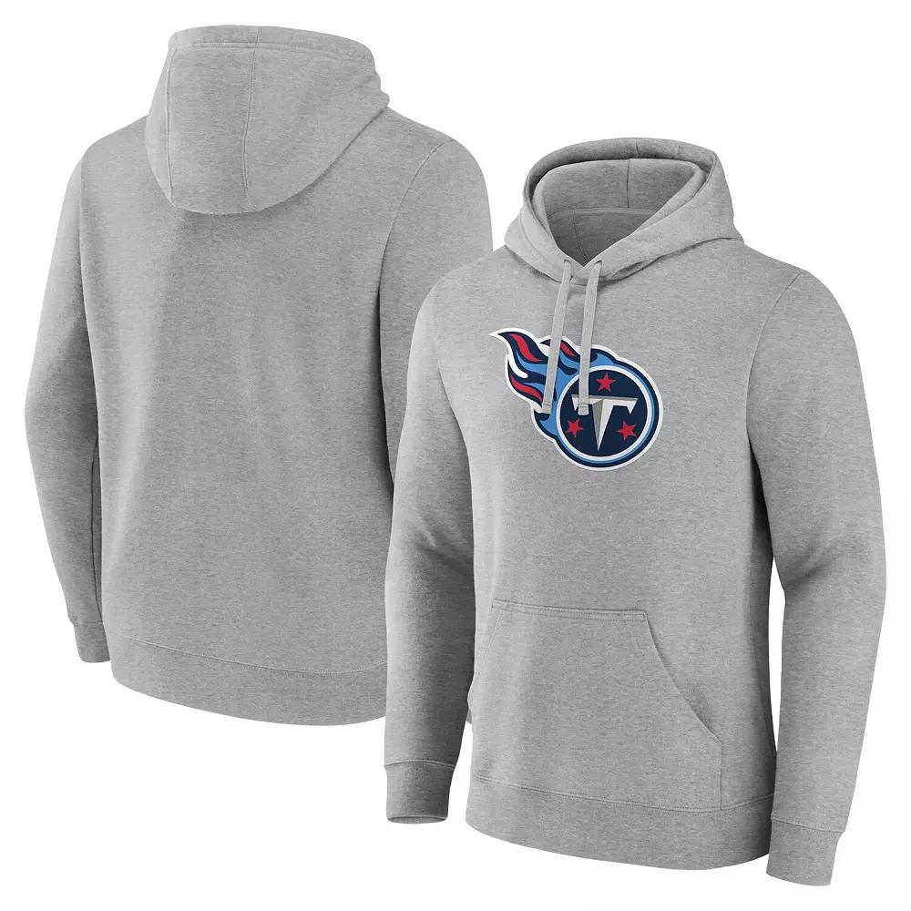Men's Fanatics Heather Gray Tennessee Titans Deliver Fleece Pullover Hoodie,  Product Image