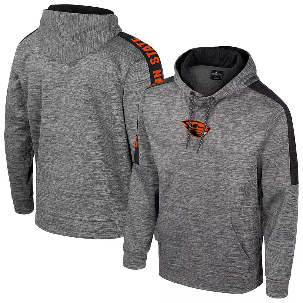 Men's Colosseum Heather Gray Oregon State Beavers Dozer Pullover Hoodie,  Product Image
