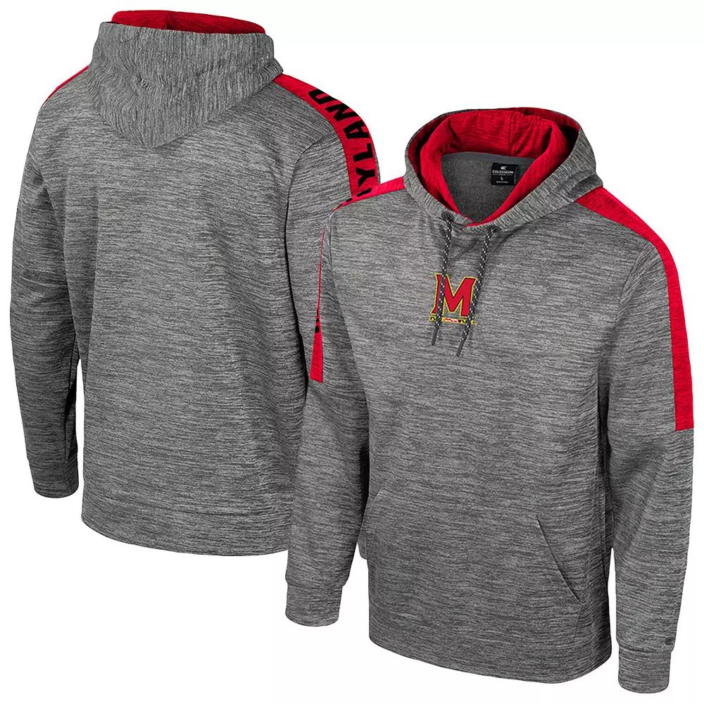 Men's Colosseum Heather Gray Arkansas Razorbacks Dozer Pullover Hoodie, Size: Medium, Grey Product Image