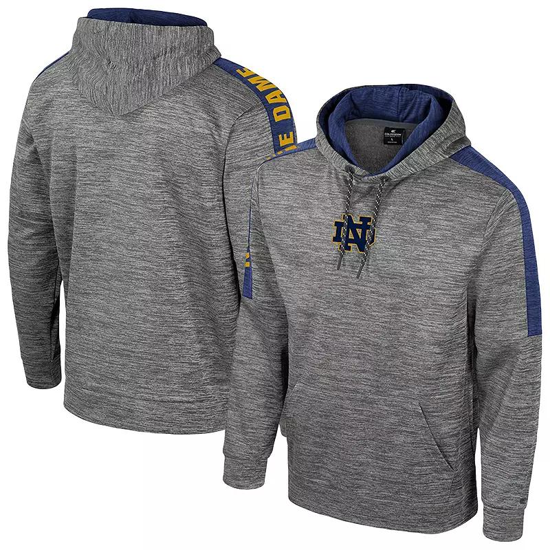 Men's Colosseum Heather Gray Auburn Tigers Dozer Pullover Hoodie,  Product Image