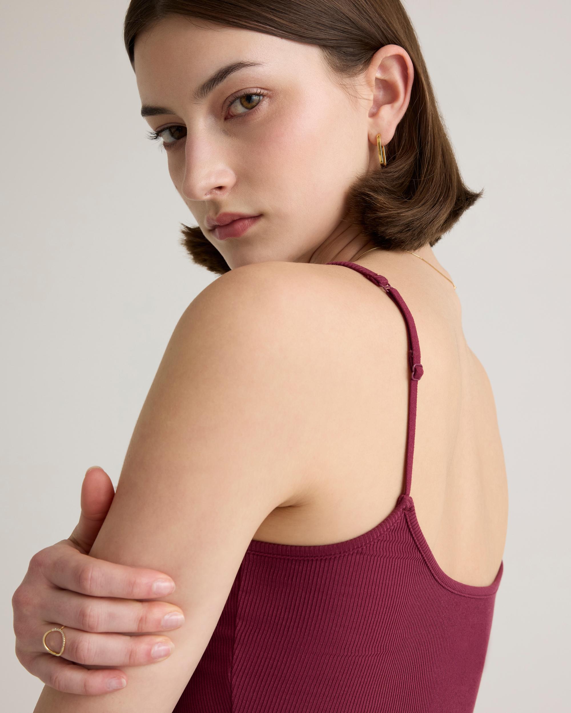 Quince | Women's Tencel Rib Knit Maxi Slip Dress Cotton/Modal Product Image