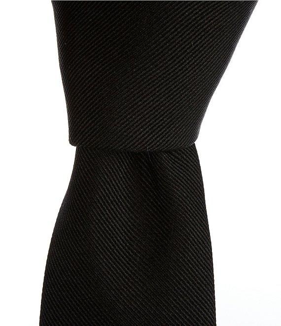 Hugo Boss Solid Jacquard 2.36#double; Silk Blend Tie Product Image