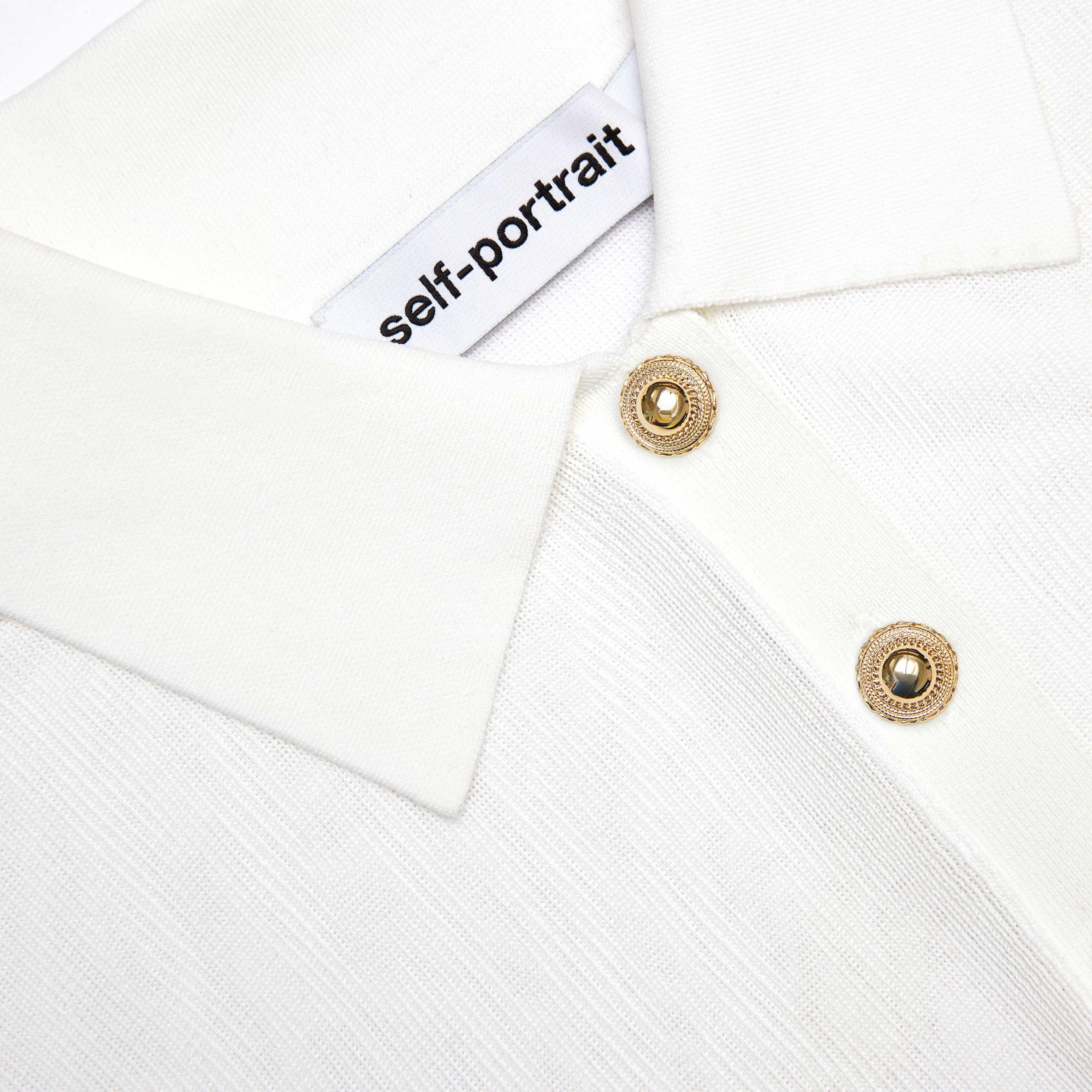 White Viscose Knit Bodysuit Product Image