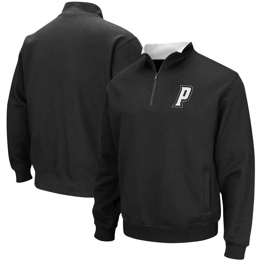 Men's Colosseum Black Providence Friars Tortugas Logo Quarter-Zip Jacket,  Product Image