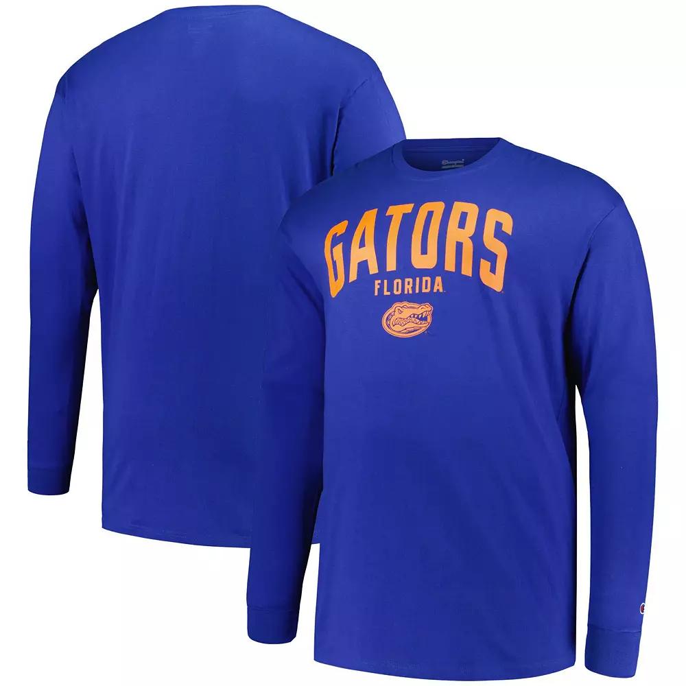 Men's Champion Royal Florida Gators Big & Tall Arch Long Sleeve T-Shirt, Size: 2XB, Blue Product Image