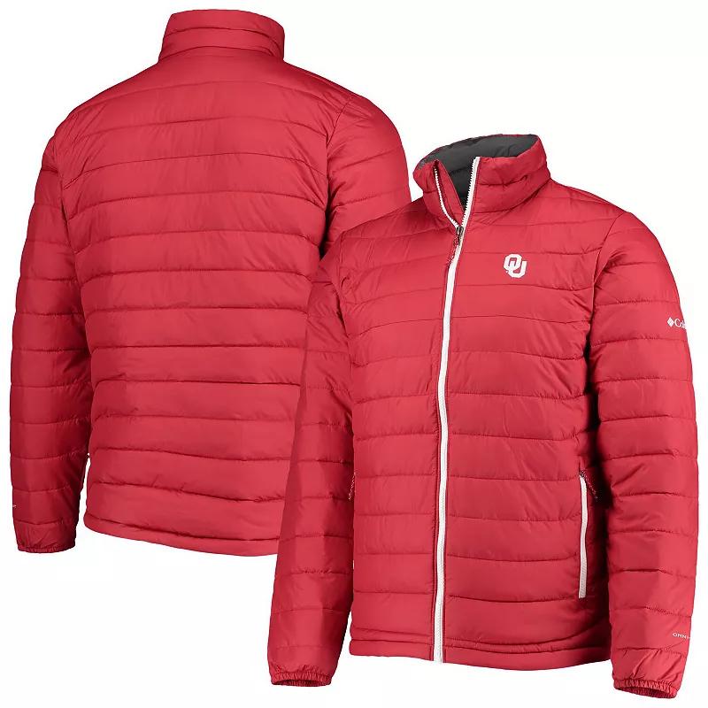 Men's Columbia Crimson Oklahoma Sooners Powder Lite Omni-Heat Reflective Full-Zip Jacket,  Product Image