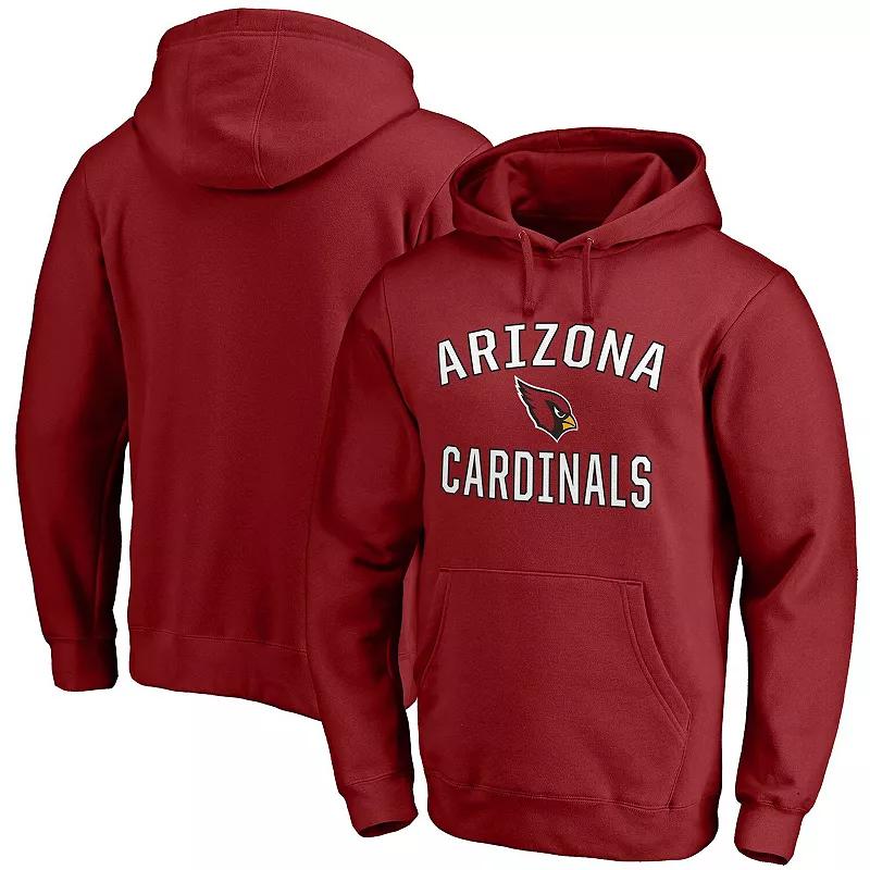 Mens Fanatics Branded Cardinal Arizona Cardinals Victory Arch Team Fitted Pullover Hoodie Product Image