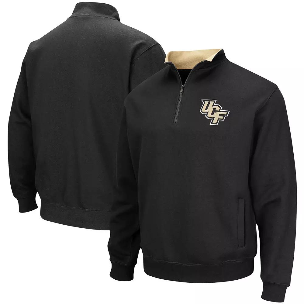 Men's Colosseum Black UCF Knights Tortugas Logo Quarter-Zip Pullover Jacket,  Product Image