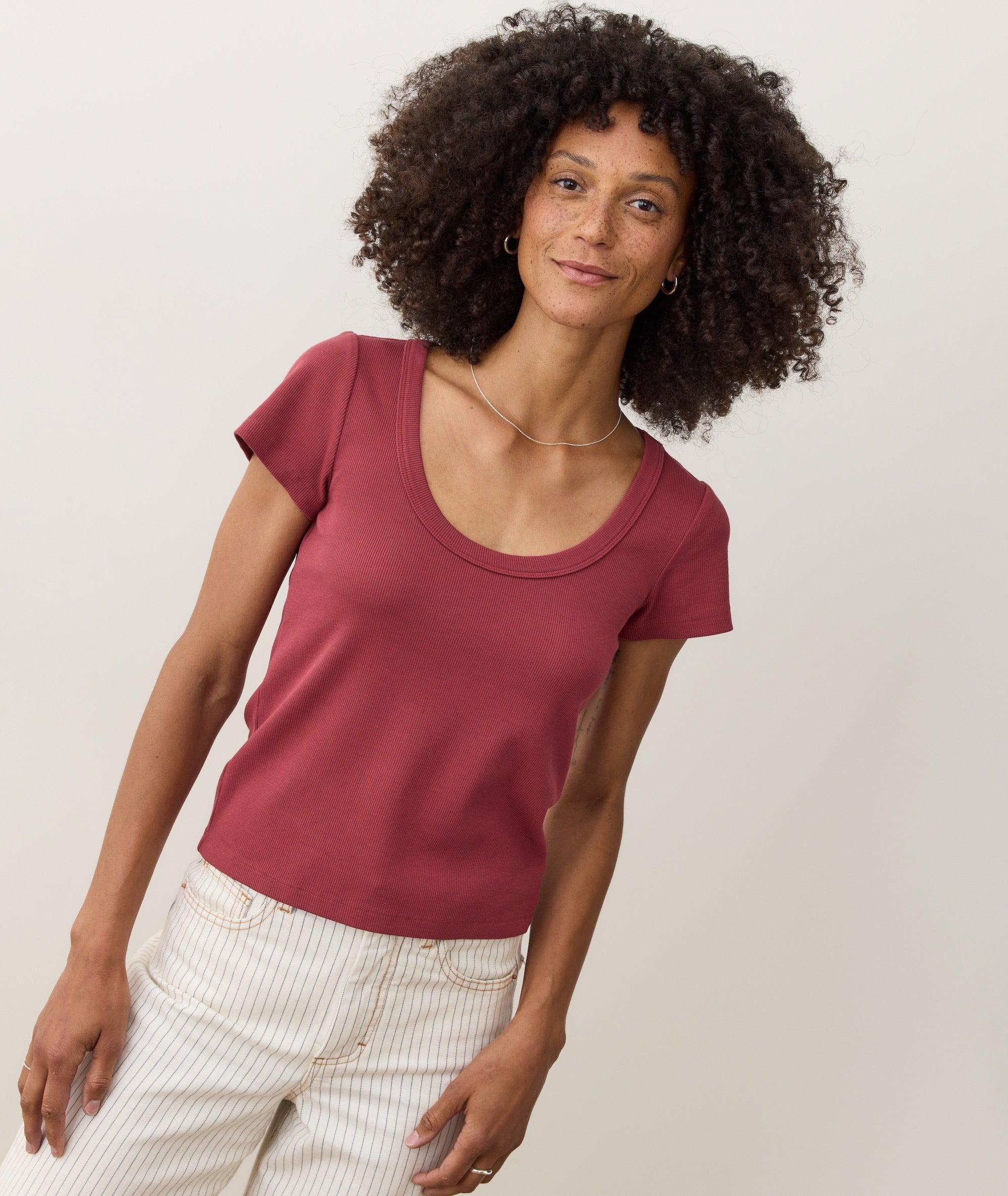 Lexi Rib Sun-In Scoop Tee Product Image