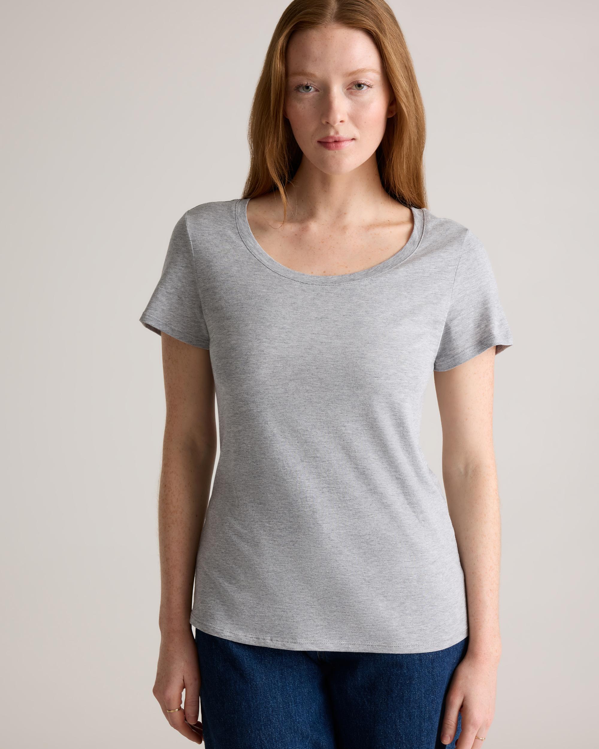 Quince | Women's Cotton Modal Crew Neck T-Shirt Size XS, Cotton/Modal Product Image