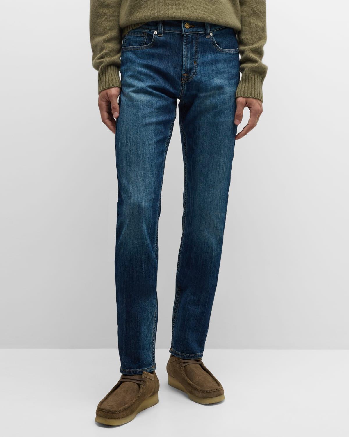 Mens Slimmy Cotton-Blend Jeans Product Image