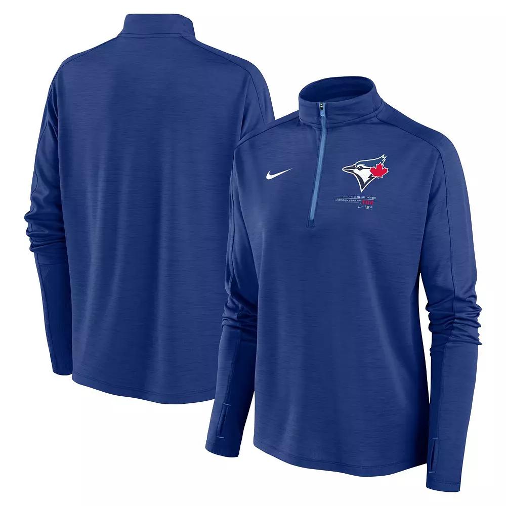 Women's Nike Royal Toronto Blue Jays Pacer Quarter-Zip Top, Size: Medium, Jay Blue Product Image