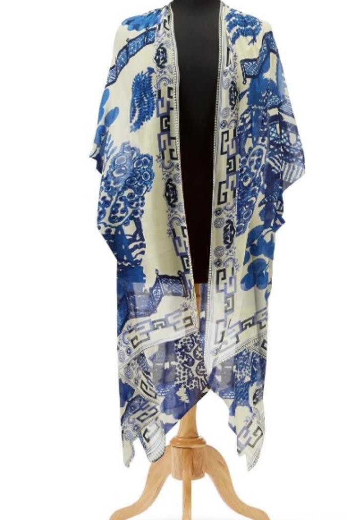 Viscose/Modal Long Kimono Product Image